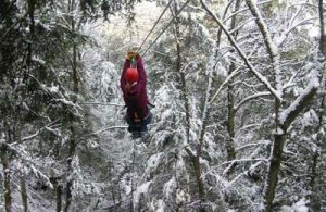 Winter Ziplines - Adventures on the Gorge